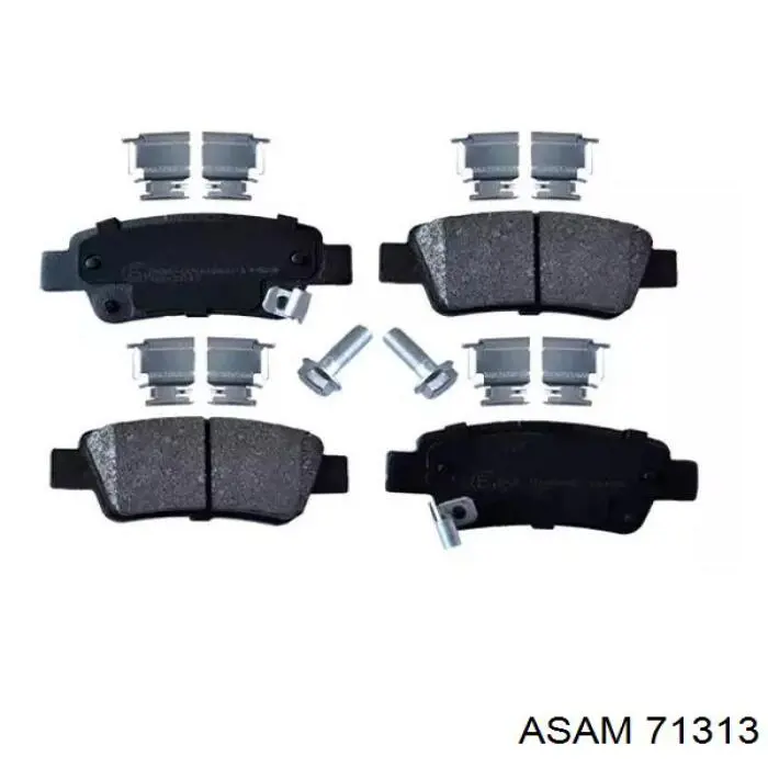 Compre 71313 Asam Sapatas do freio traseiras de disco