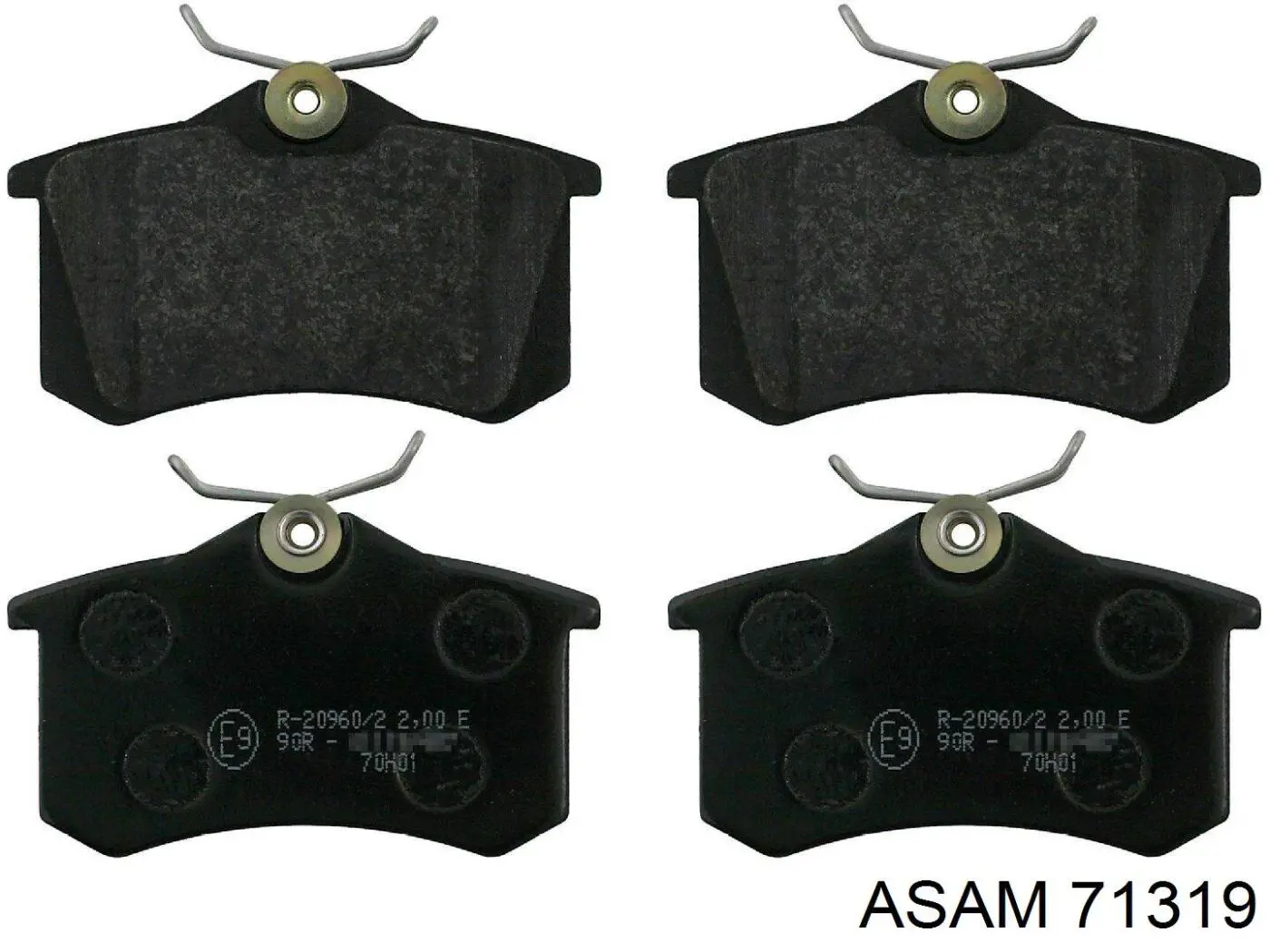 Compre 71319 Asam Sapatas do freio traseiras de disco