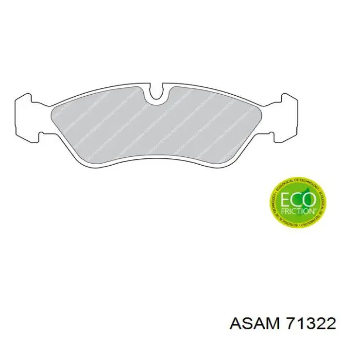 Sapatas do freio dianteiras de disco Asam 71322 preço, a partir de 23,59 USD