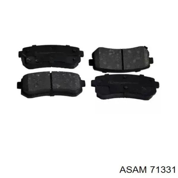 Compre 71331 Asam Sapatas do freio traseiras de disco