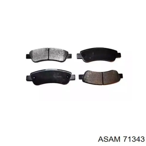 Sapatas do freio traseiras de disco Asam 71343 preço, a partir de 26,64 USD