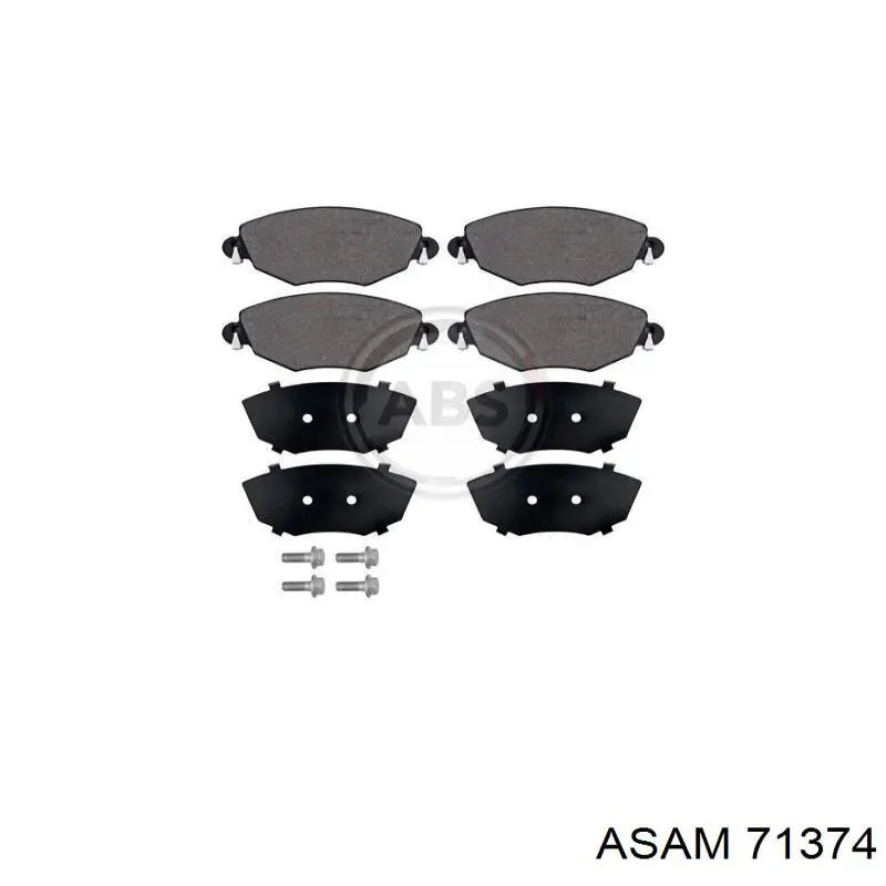 Compre 71374 Asam Sapatas do freio traseiras de disco