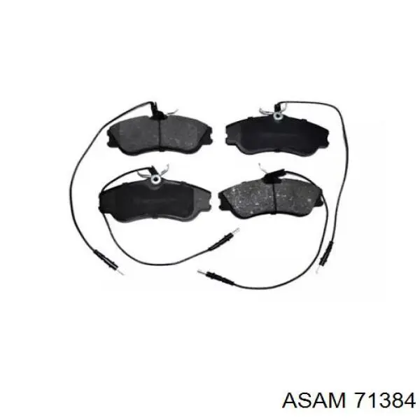 71384 Asam Sapatas do freio dianteiras de disco