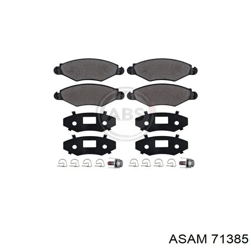 Sapatas do freio dianteiras de disco Asam 71385 preço, a partir de 27,17 USD