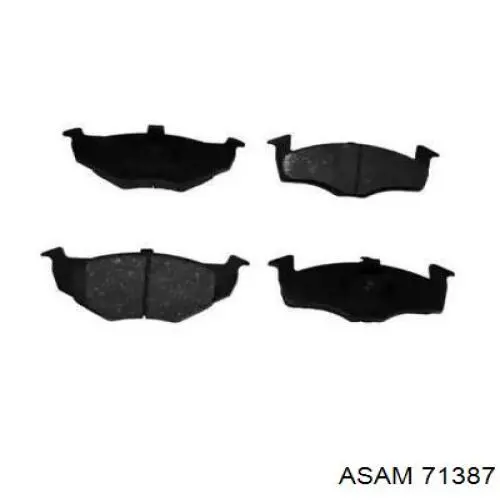 Sapatas do freio dianteiras de disco Asam 71387 preço, a partir de 26,71 USD
