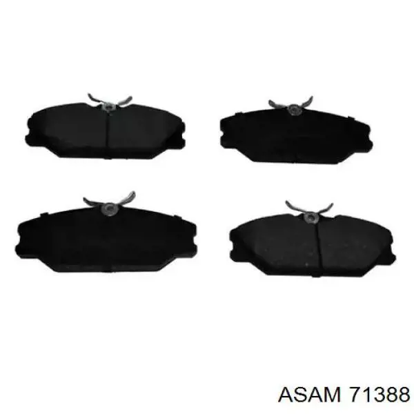 71388 Asam Sapatas do freio dianteiras de disco