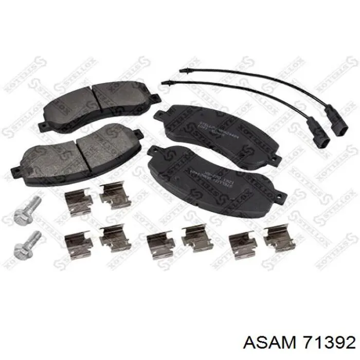 Compre 71392 Asam Sapatas do freio dianteiras de disco