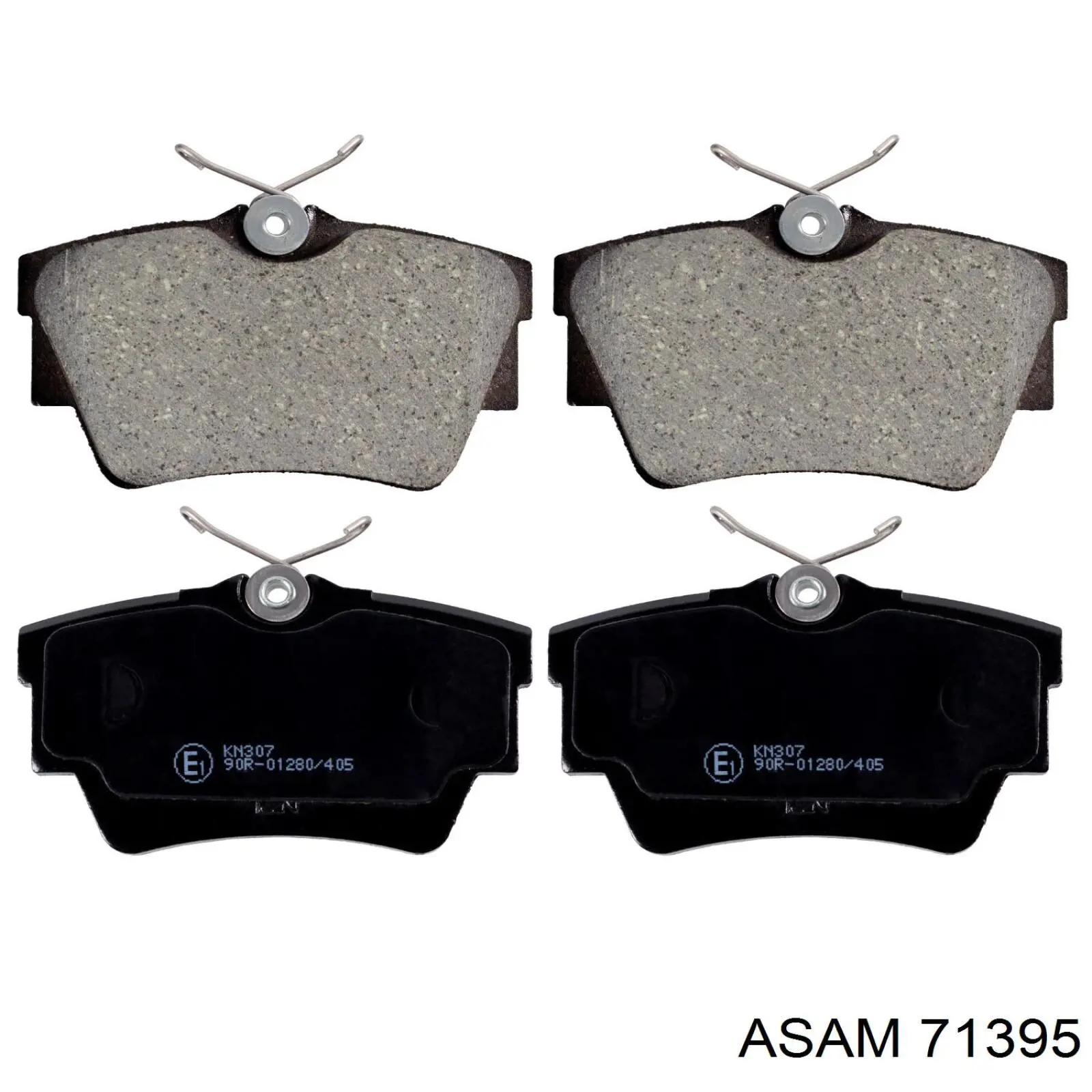 Compre 71395 Asam Sapatas do freio traseiras de disco