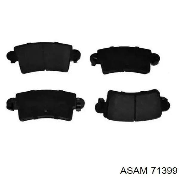 71399 Asam Sapatas do freio traseiras de disco