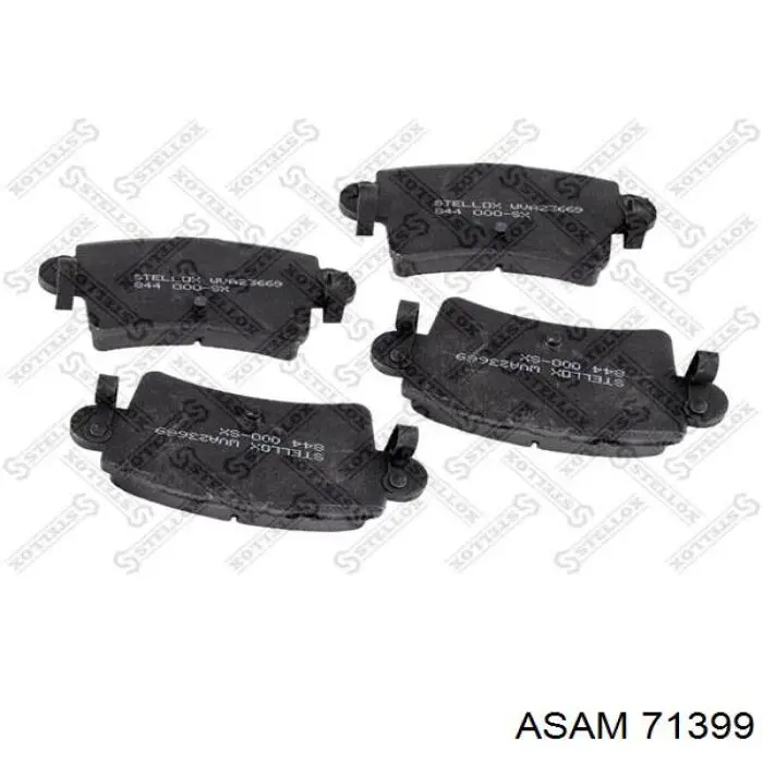 Sapatas do freio traseiras de disco Asam 71399 preço, a partir de 26,19 USD