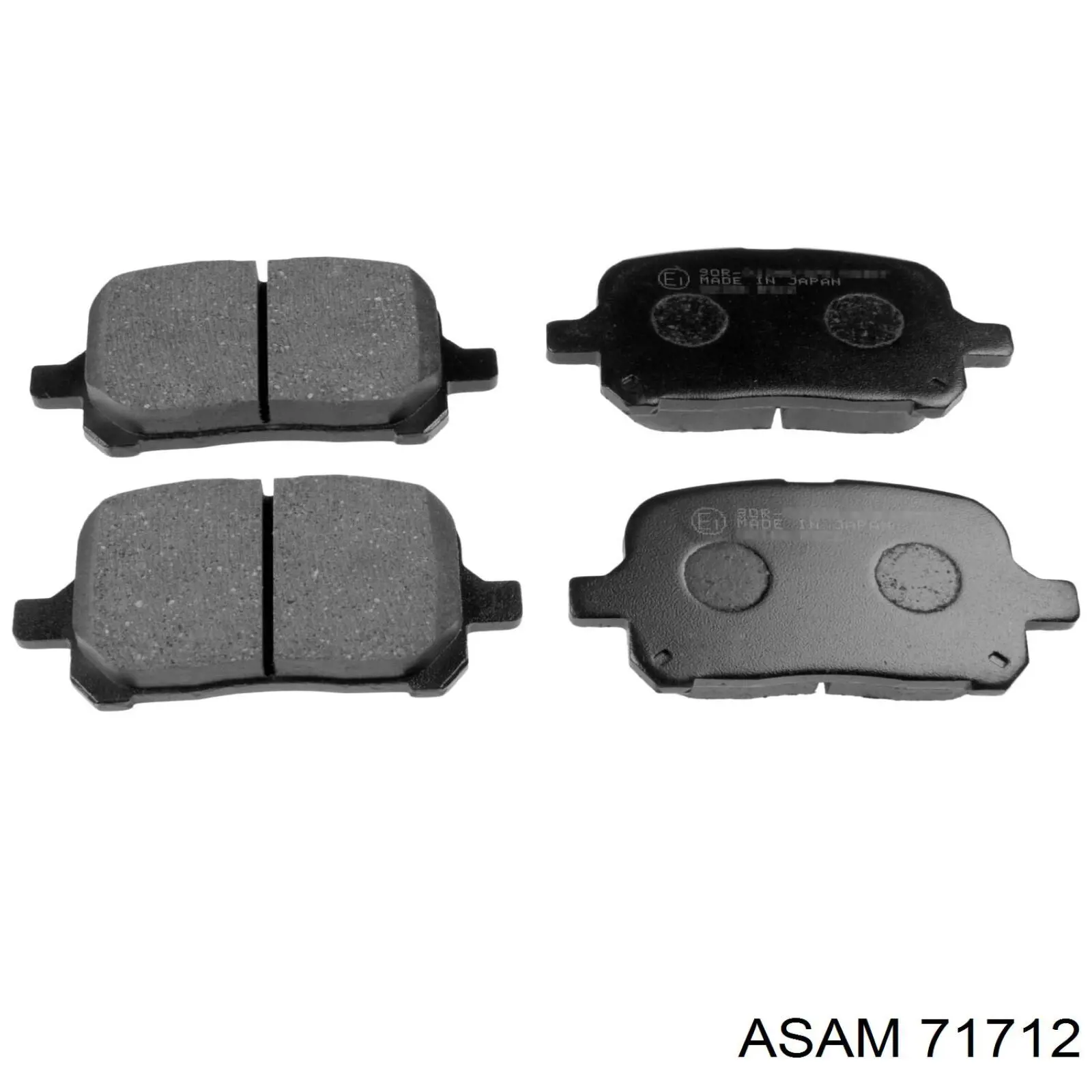 Compre 71712 Asam Sapatas do freio dianteiras de disco