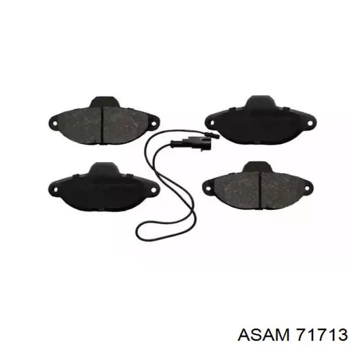 71713 Asam Sapatas do freio dianteiras de disco
