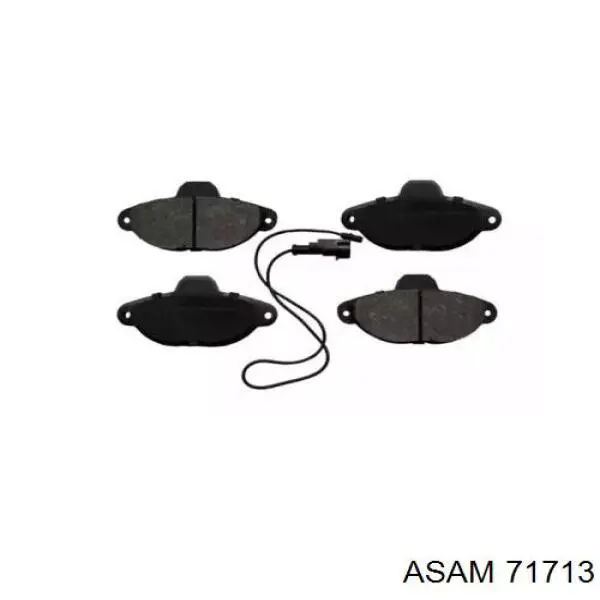 Sapatas do freio dianteiras de disco Asam 71713 preço, a partir de 20,41 USD