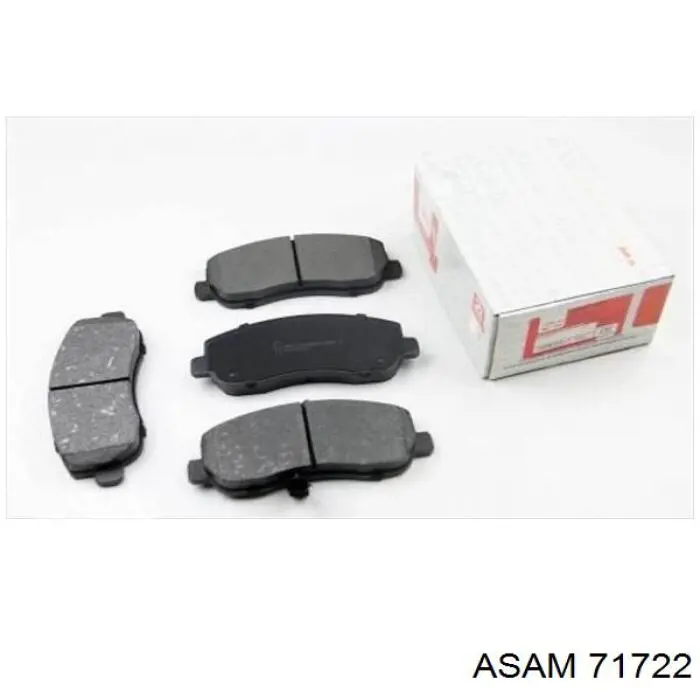 Compre 71722 Asam Sapatas do freio traseiras de disco