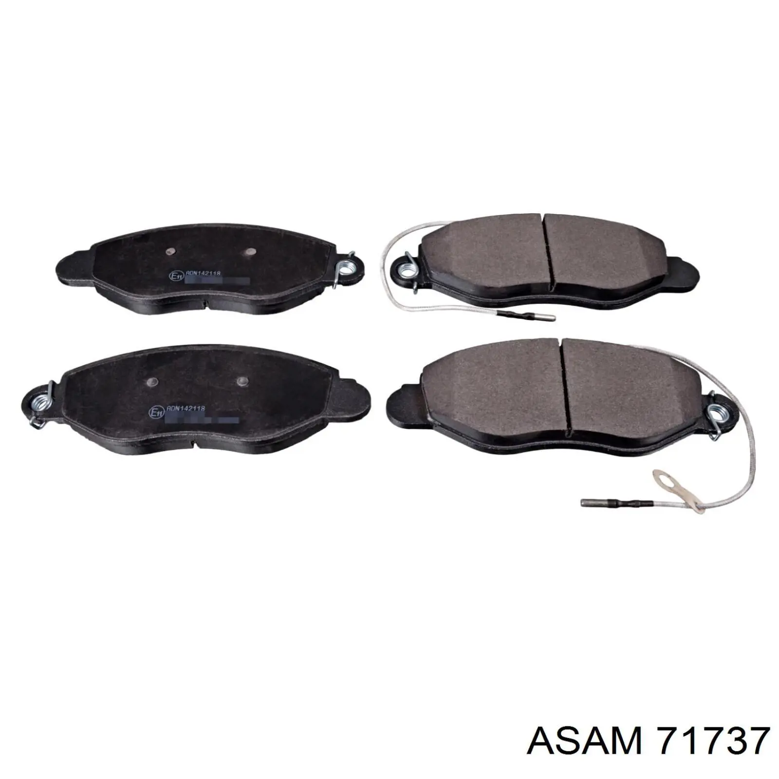 Compre 71737 Asam Sapatas do freio dianteiras de disco