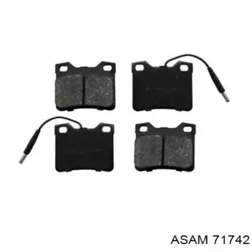 Sapatas do freio traseiras de disco Asam 71742 preço, a partir de 19,88 USD