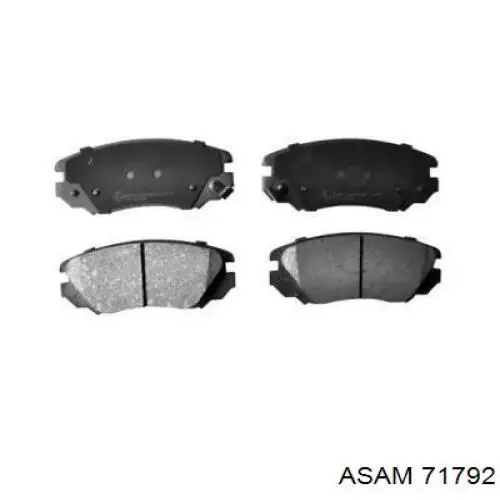Compre 71792 Asam Sapatas do freio dianteiras de disco