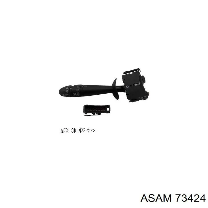Compre K01W011AKN Akkussan Comutador esquerdo instalado na coluna da direção