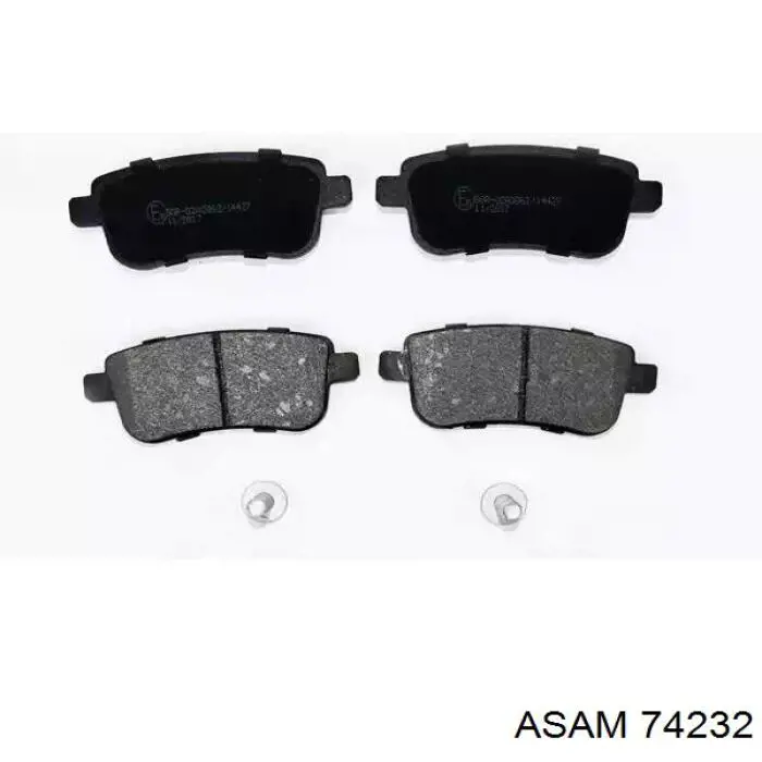 74232 Asam Sapatas do freio traseiras de disco
