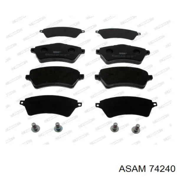 Sapatas do freio dianteiras de disco Asam 74240 preço, a partir de 32,06 USD