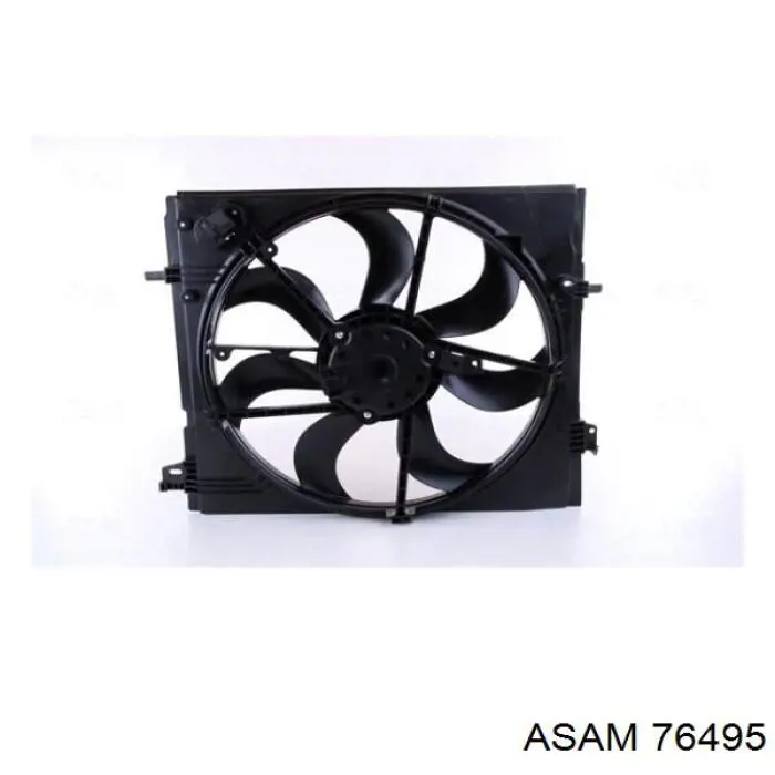 27C123W1 Polcar Difusor do radiador de esfriamento, montado com motor e roda de aletas