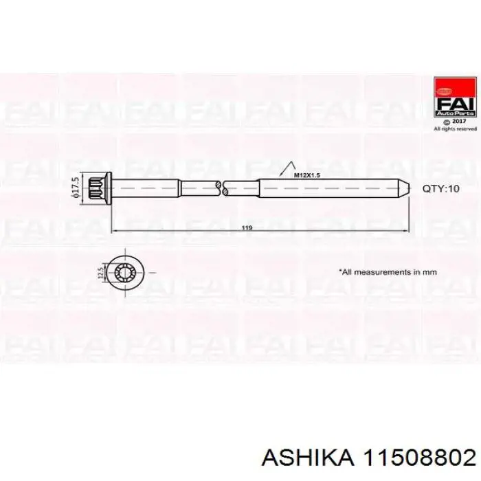 Parafuso de cabeça de motor (CBC) AMC 258157 preço, a partir de 48,47 USD