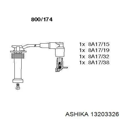 Fios de alta voltagem, kit Ashika 13203326 preço, a partir de 27,94 USD