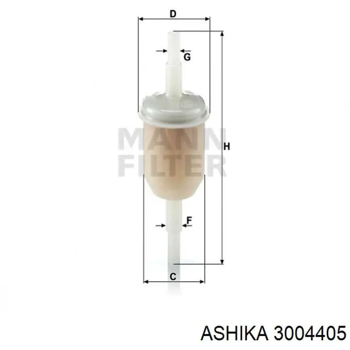 Compre 3004405 Ashika Filtro de combustível