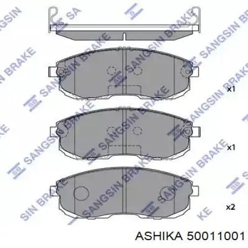 Sapatas do freio dianteiras de disco Ashika 50011001 preço, a partir de 44,04 USD