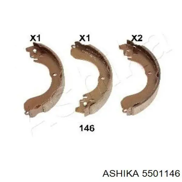 5501146 Ashika Sapatas do freio traseiras de tambor