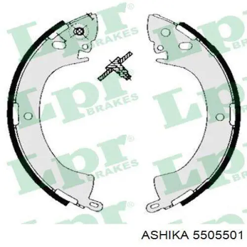 Sapatas do freio traseiras de tambor Ashika 5505501 preço, a partir de 39,70 USD
