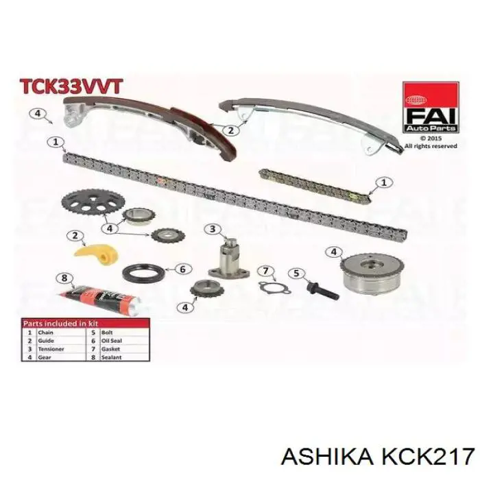 Cadeia do mecanismo de distribuição de gás, kit KA31 Zuiko