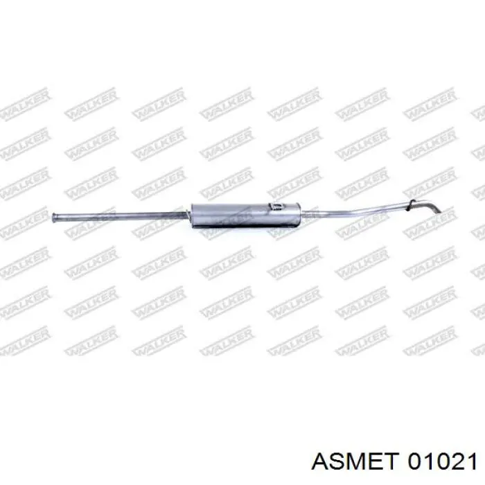 Compre A1684902121 Mercedes Silenciador, parte traseira
