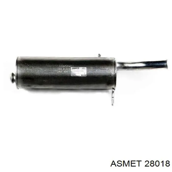 Silenciador, parte traseira Asmet 28018 preço, a partir de 105,51 USD