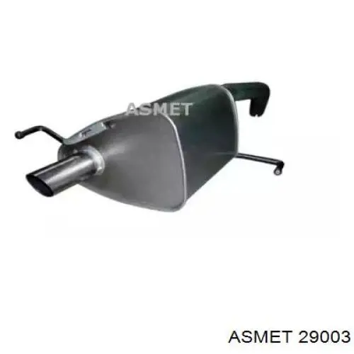 Compre 29003 Asmet Silenciador, parte traseira