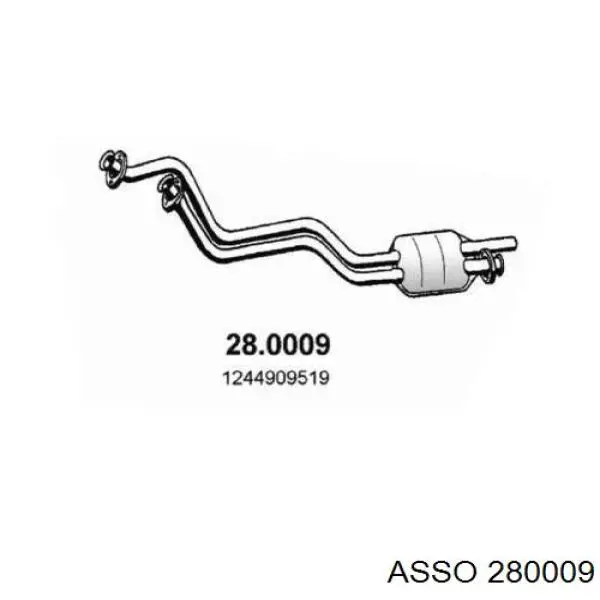 Compre 280009 Asso Convertidor - catalisador