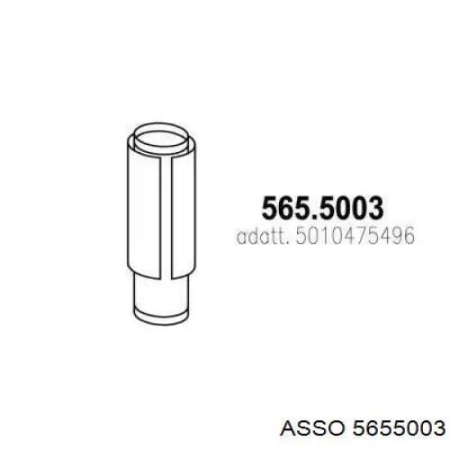 Silenciador, parte central Dinex 64526 preço, a partir de 326,51 USD