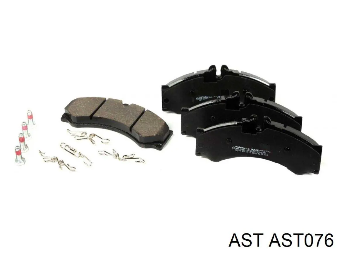 Sapatas do freio dianteiras de disco AST076 AST