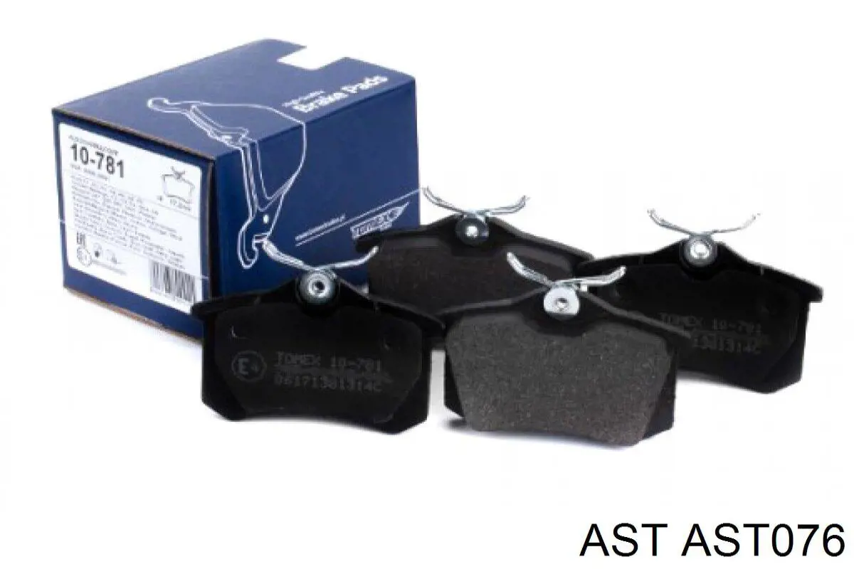 AST076 AST Sapatas do freio dianteiras de disco