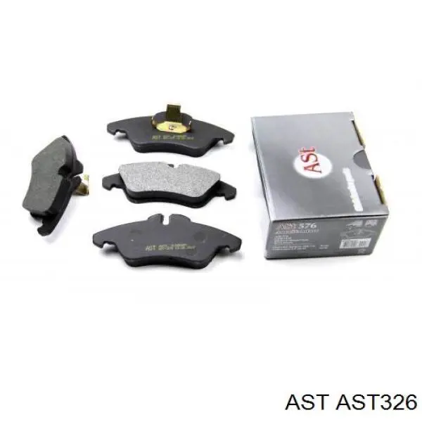 Sapatas do freio traseiras de disco AST AST326