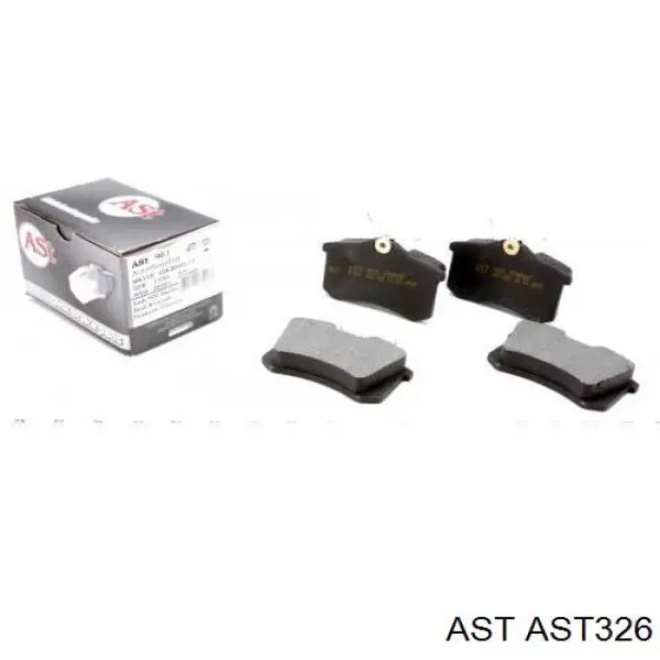 Sapatas do freio traseiras de disco AST326 AST