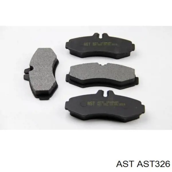 AST326 AST Sapatas do freio traseiras de disco