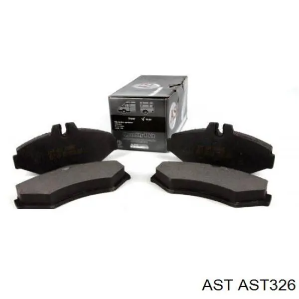 AST326 AST Sapatas do freio traseiras de disco