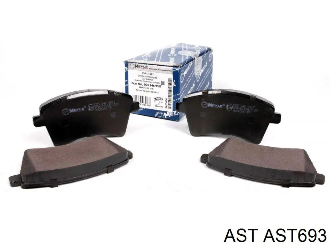 AST693 AST Sapatas do freio dianteiras de disco