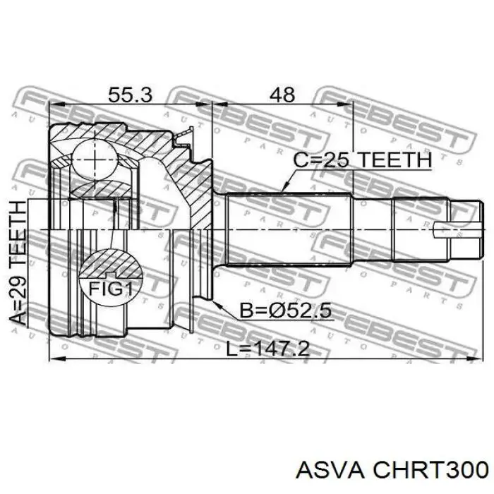 95228797 General Motors Junta homocinética externa dianteira direita