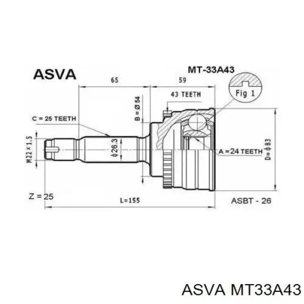 Compre MR196757 Mitsubishi Junta homocinética externa dianteira