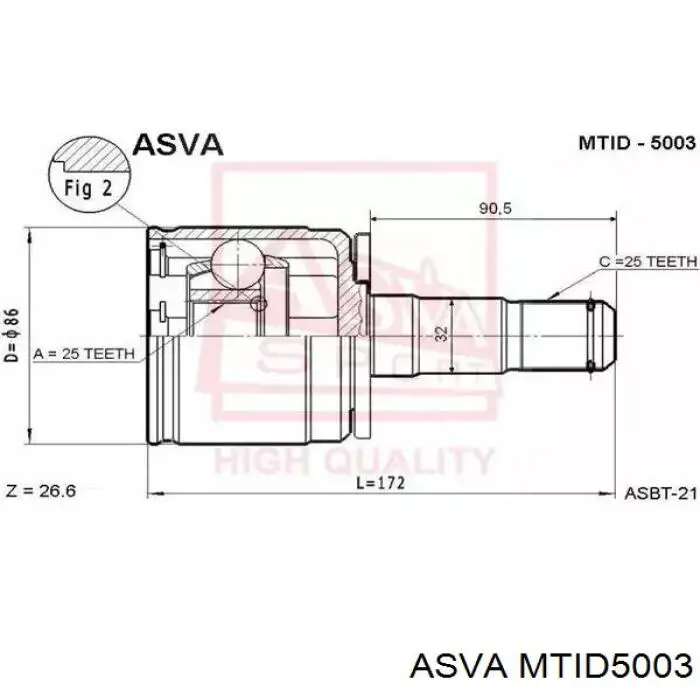 Compre Q1310948 Q-fix Junta homocinética interna dianteira esquerda