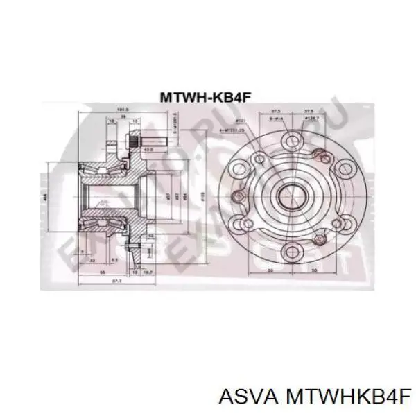 Cubo dianteiro WB90458 Sato Tech