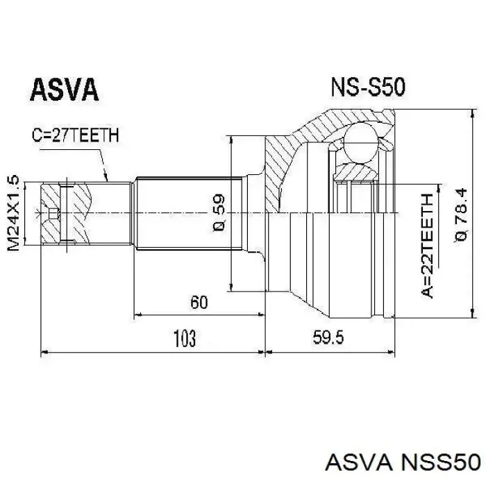 Compre 39211EG000 Nissan/Infiniti Junta homocinética externa dianteira