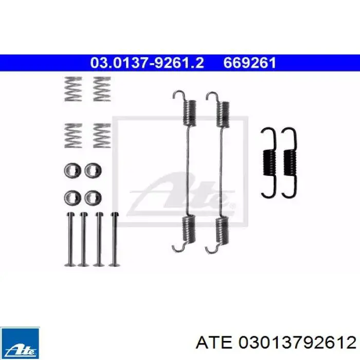 Kit de montagem das sapatas traseiras de tambor Fiat/Alfa/Lancia 7082146 preço, a partir de 6,63 USD